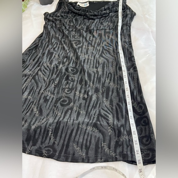 Vintage Paul Harris Designs Y2K Fairy Grunge Whimsigoth Cowlneck Mini Dress - Picture 8 of 10